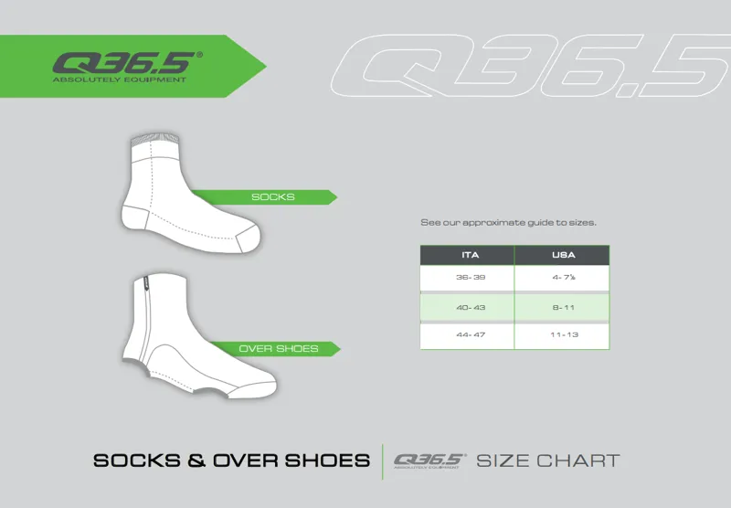 Q365 Size Guide